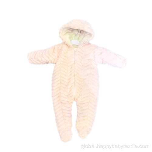 100% Polyester PV Fabric Carved Baby Romper